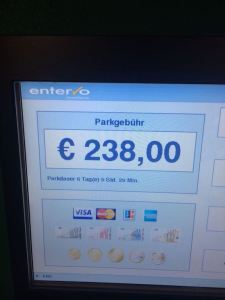2018 Korfu Parkhausgebühr